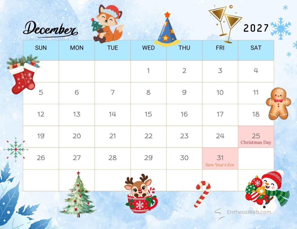 December winter seasonal thematic 2027 calendar december winter seasonal thematic 2027 calendar by entheosweb