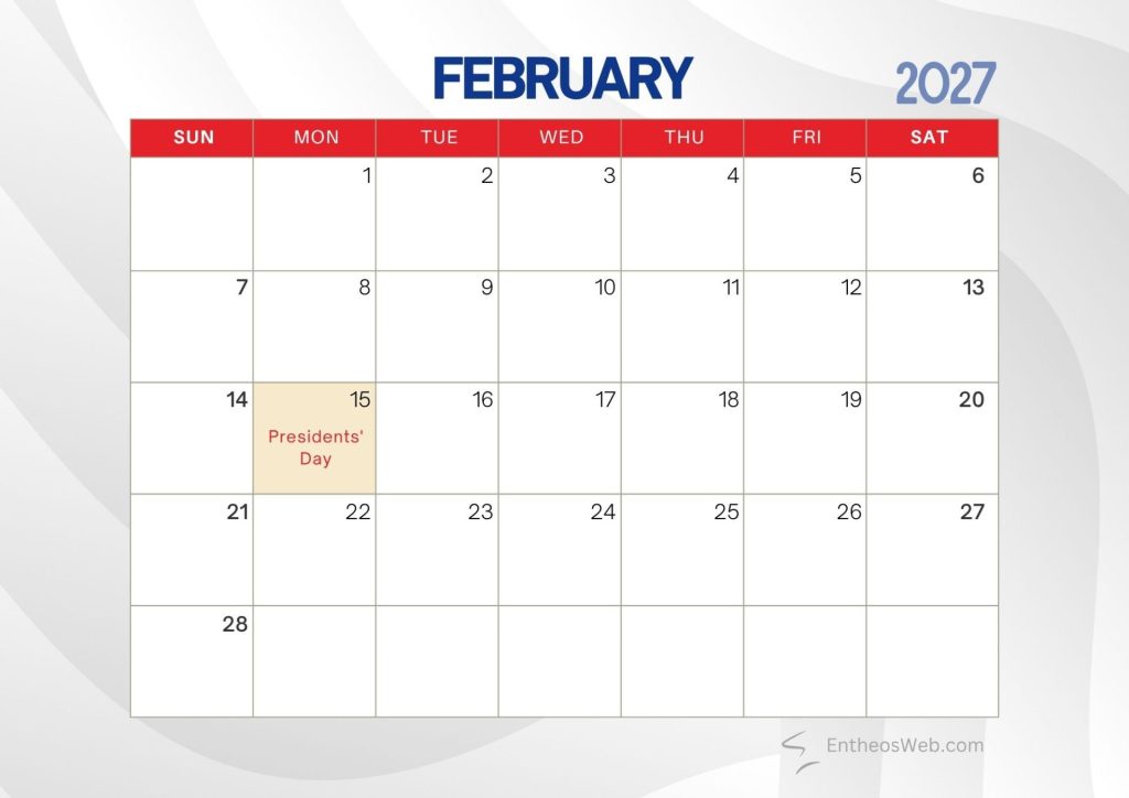 February 2027 printable calendar with holidays and observances february 2027 printable calendar with holidays and observances entheosweb