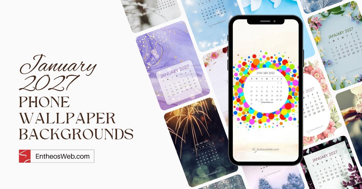January 2027 phone wallpaper calendar january 2027 phone wallpapers