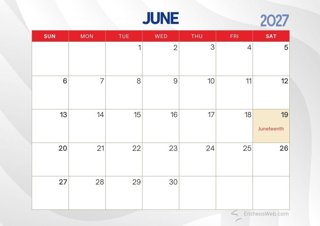 June 2027 printable calendar with holidays and observances june 2027 printable calendar with holidays and observances entheosweb