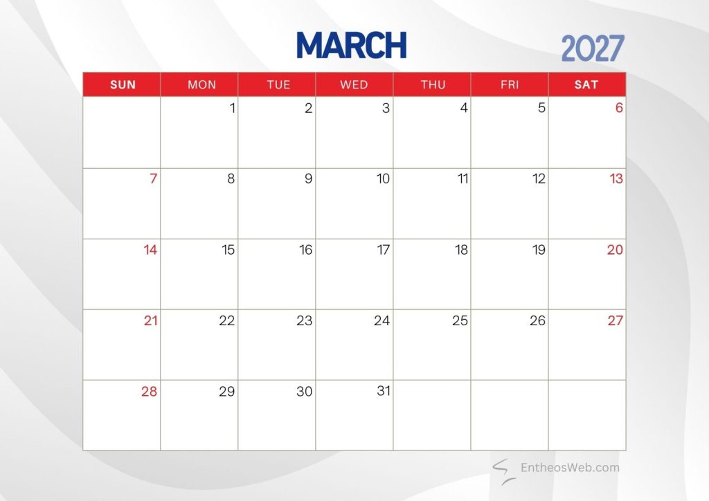 March 2027 printable calendar with holidays and observances march 2027 printable calendar with holidays and observances entheosweb