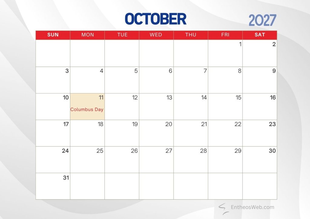 October 2027 printable calendar with holidays and observances october 2027 printable calendar with holidays and observances entheosweb