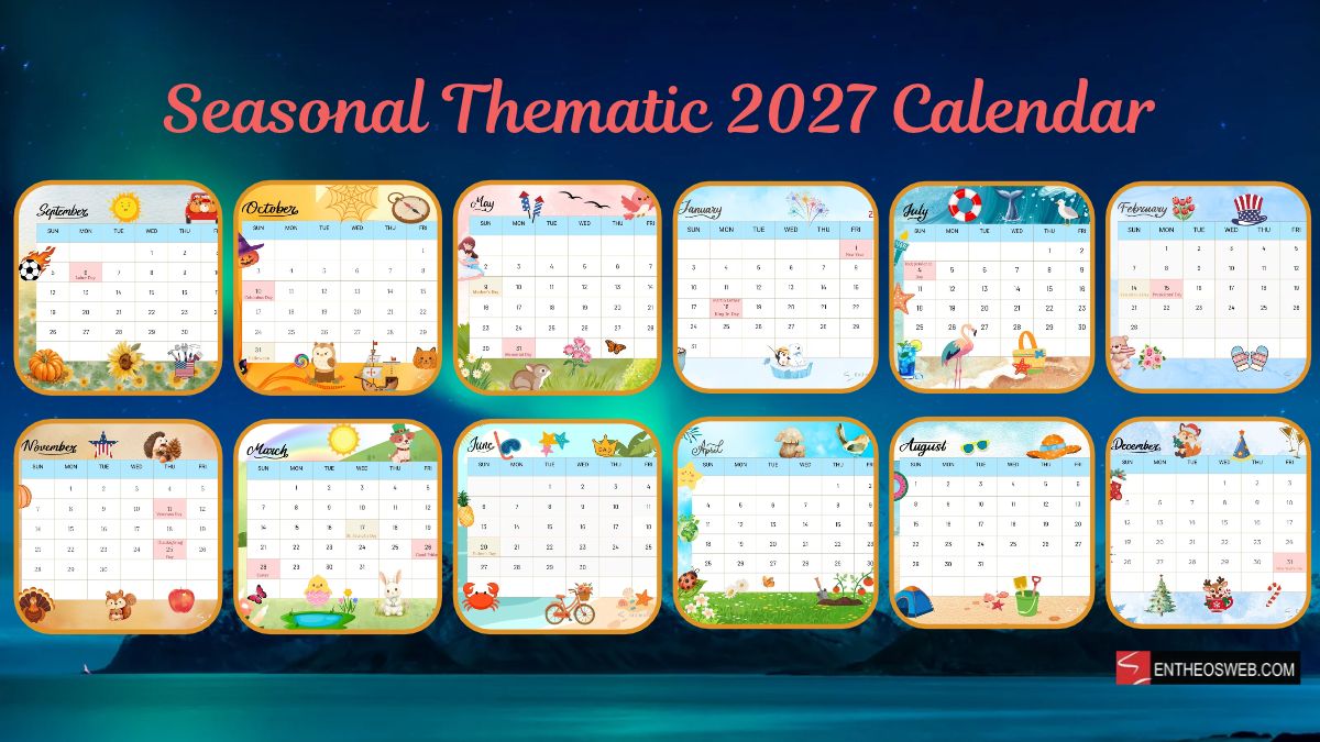 Seasonal thematic 2027 calendar seasonal thematic 2027 calendar fimage