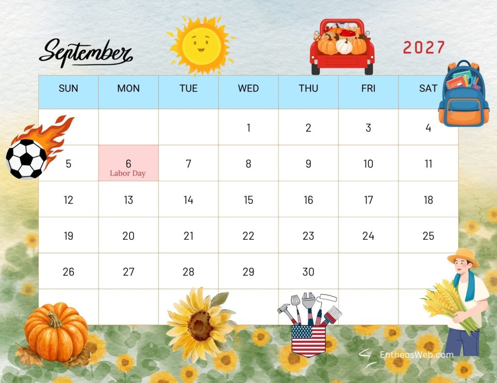September autumn seasonal thematic 2027 calendar september autumn seasonal thematic 2027 calendar by entheosweb