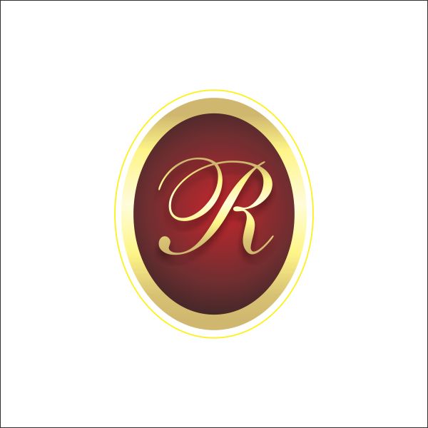 Letter R in Oval 