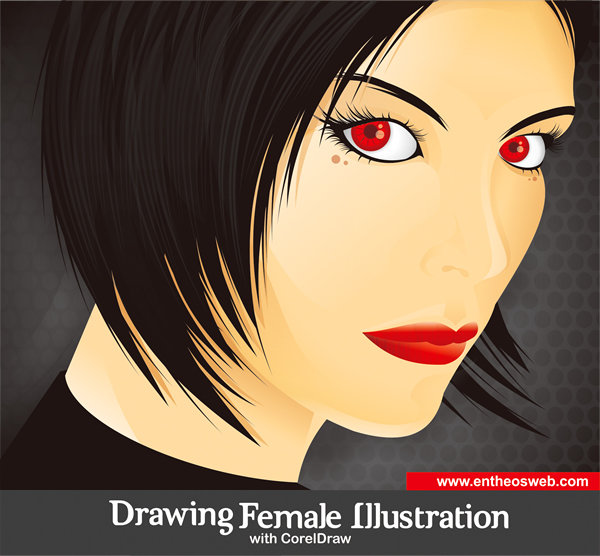 Drawing In Corel Draw - Learn How To Draw A Beautiful Woman In CorelDraw