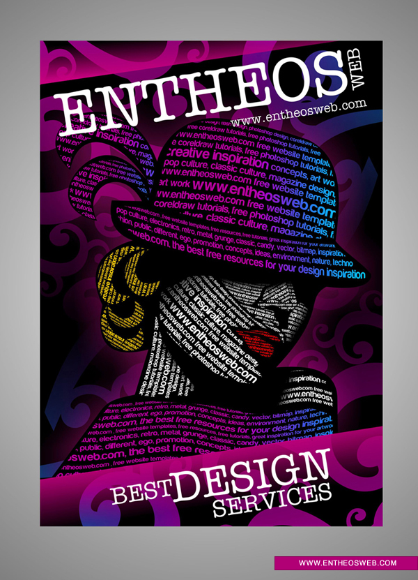Text driven Design - Typography Graphic Design in CorelDraw